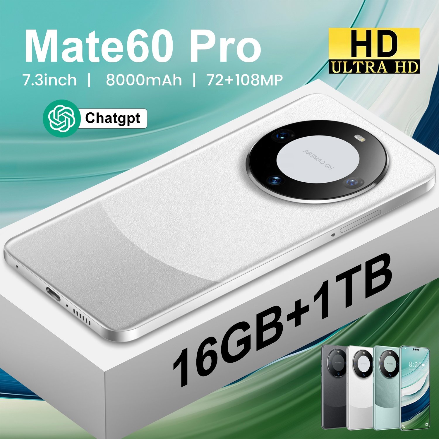 2024 Original Android Mate 60 Pro Phone Smartphone 16+1tb Mobile Phone Cell Phone 5g Smartphone 3g&4g Smartphone